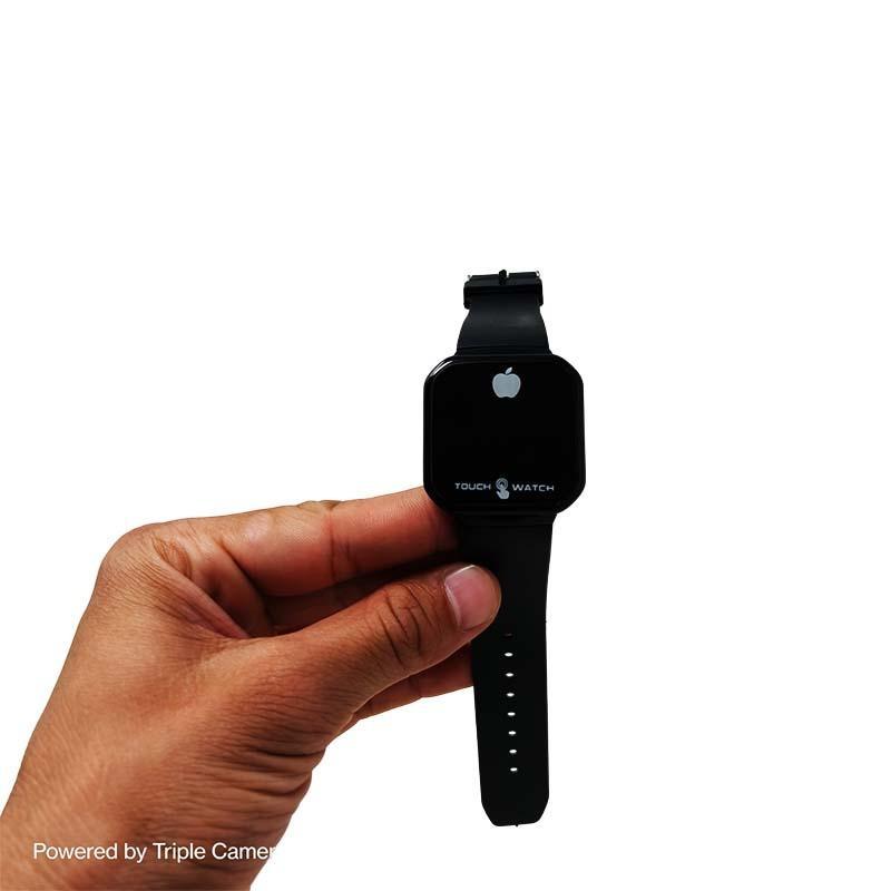 Touch Screen Digital LED Watch – Apple Style Black Casual Wrist Watch for Men